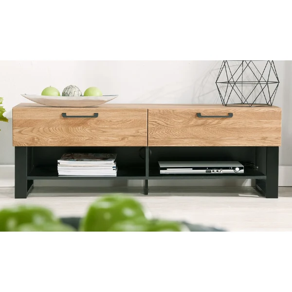 Meuble TV en bois de chêne Mozaik 24 - LoftStory