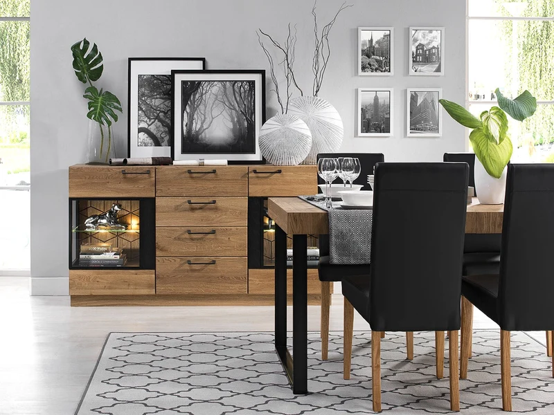 Table à manger extensible avec pieds en métal Mozaik 40 - LoftStory