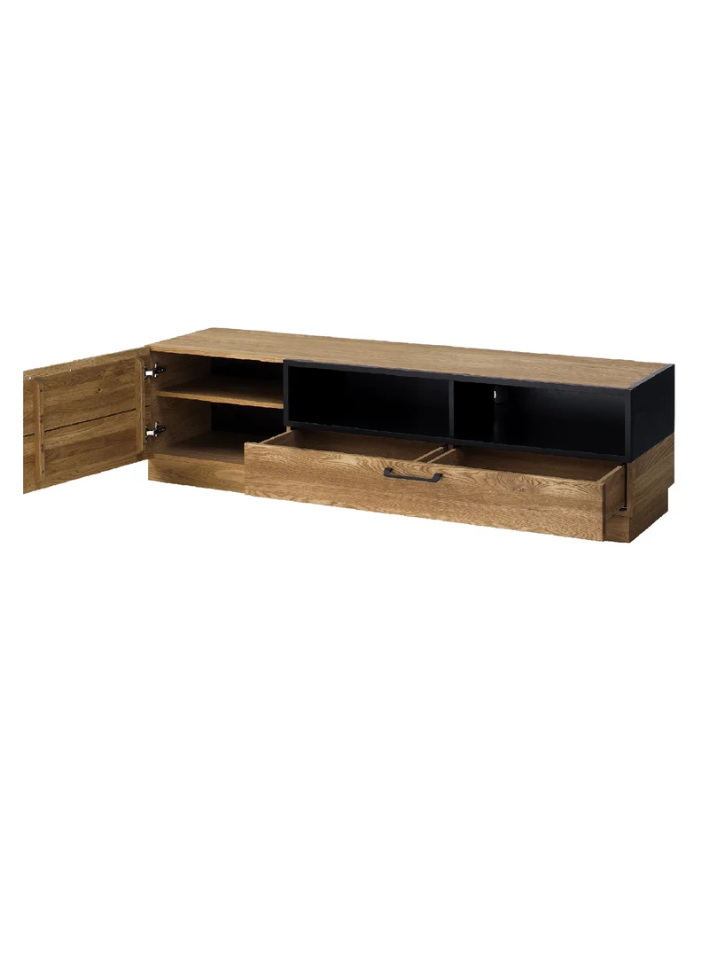 Meuble TV en bois de chêne Mozaik 25 - LoftStory