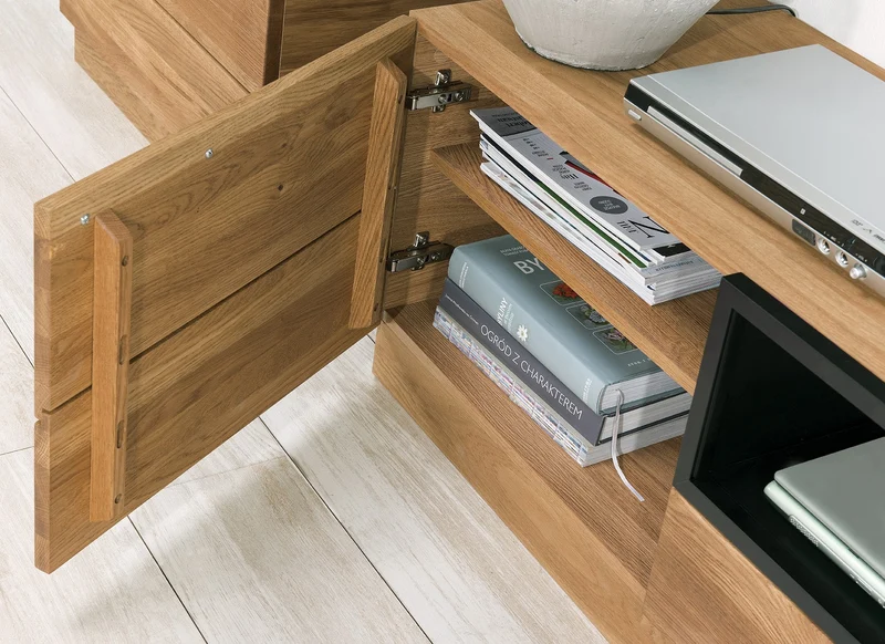 Meuble TV en bois de chêne Mozaik 25 - LoftStory