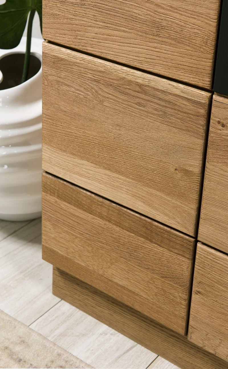 Vitrine en bois de chêne Mozaik 12 - LoftStory