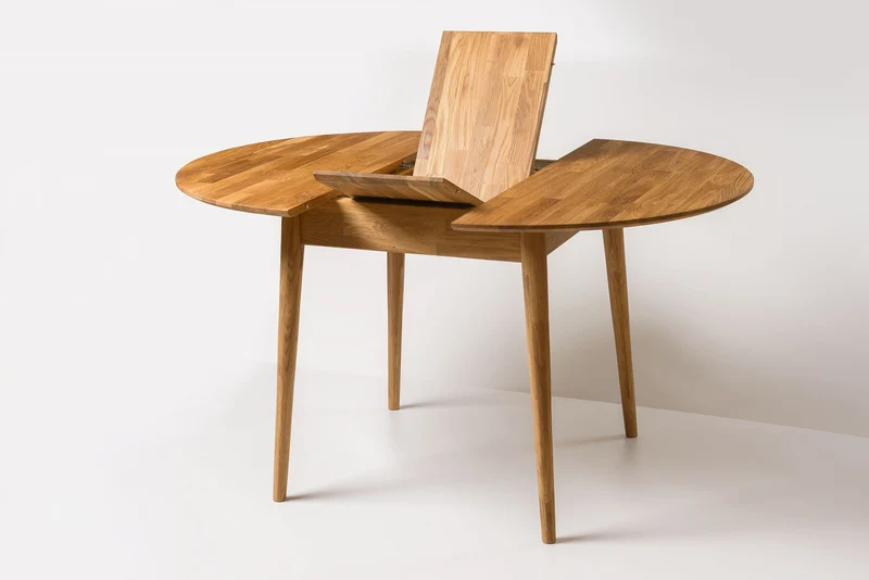 Table à manger ronde extensible en chêne massif Escandi 6 - NordicStory