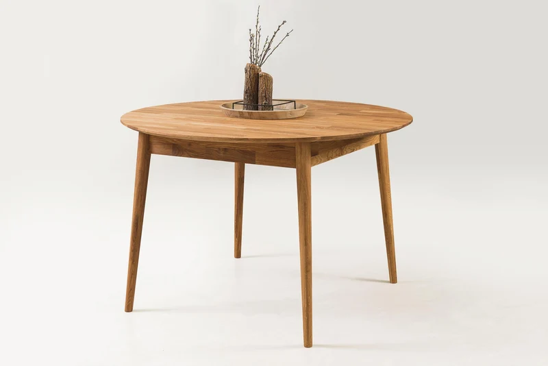 Table à manger ronde extensible en chêne massif Escandi 6 - NordicStory