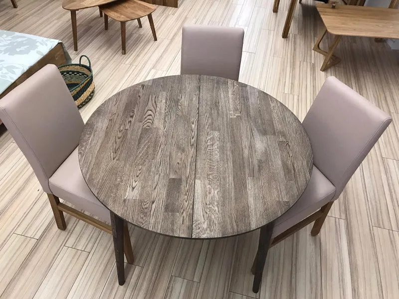 Table à manger ronde extensible en chêne massif Escandi 6 - NordicStory