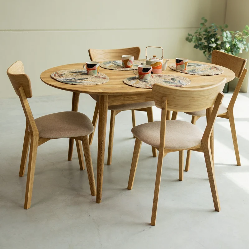 Table à manger ovale extensible en chêne massif Escandi 2 - NordicStory