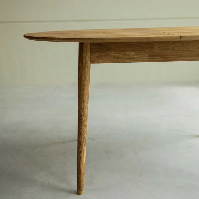 Table à manger ovale extensible en chêne massif Escandi 2 - NordicStory