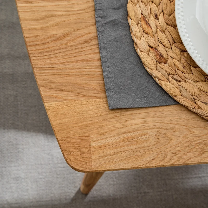 Table à manger rectangulaire extensible en chêne massif Escandi - NordicStory