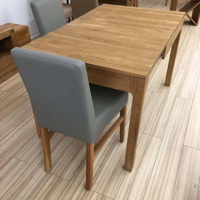 Table à manger extensible en bois massif de chêne Marsi - NordicStory