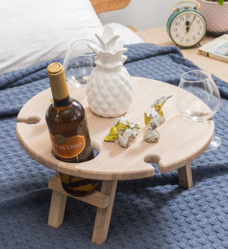 Table à vin pliante en chêne massif Merci - NordicStory