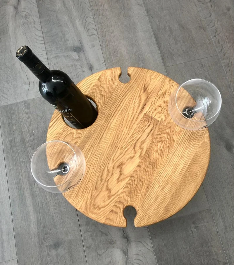Table à vin pliante en chêne massif Merci - NordicStory