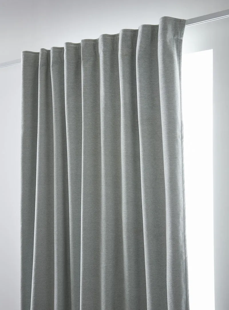Rideau galon fronceur 140 x 260 cm Occultant + polaire BJORN Eucalyptus