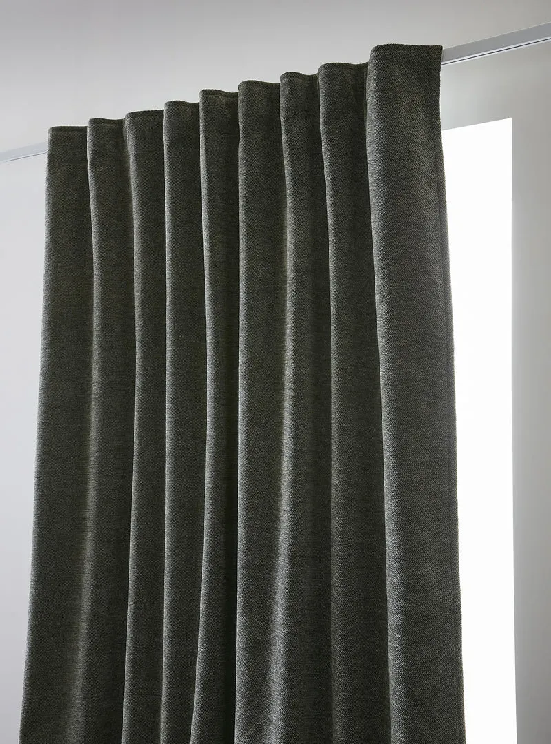 Rideau galon fronceur 140 x 260 cm Occultant + polaire BJORN Romarin