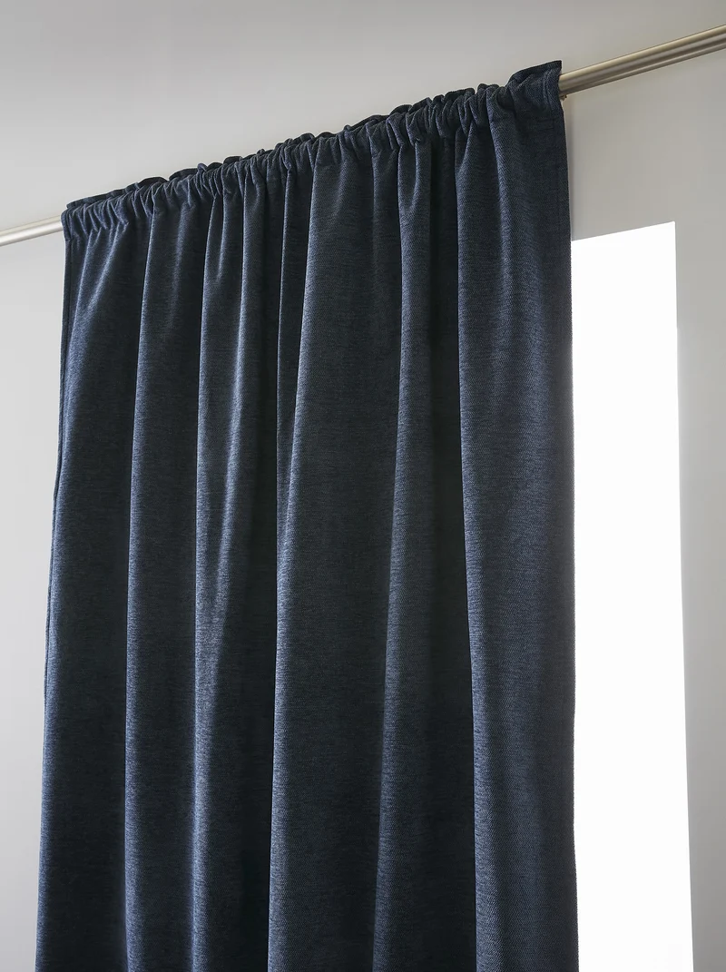 Rideau galon fronceur 140 x 260 cm Occultant + polaire BJORN Minuit