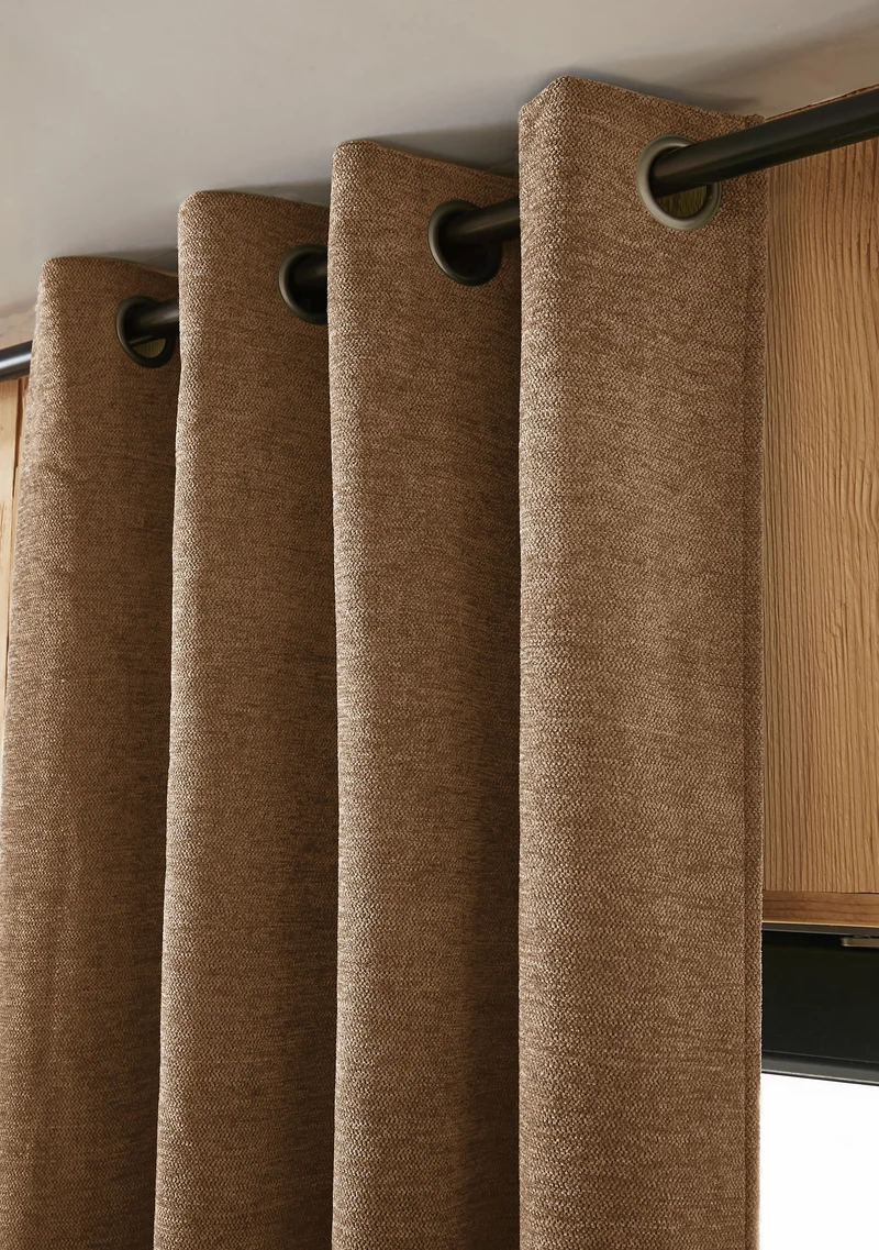 Rideau 140 x 240 cm Occultant + polaire BJORN Camel
