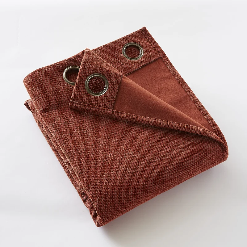 Rideau 140 x 180 cm Occultant + polaire BJORN Terracotta