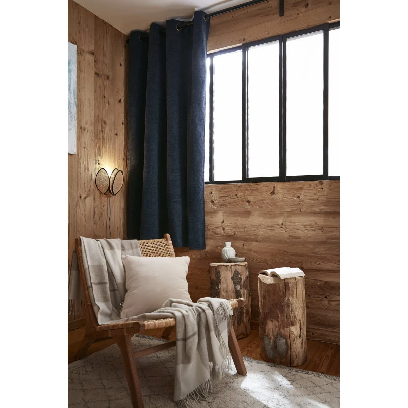 Rideau 140 x 180 cm Occultant + polaire BJORN Minuit