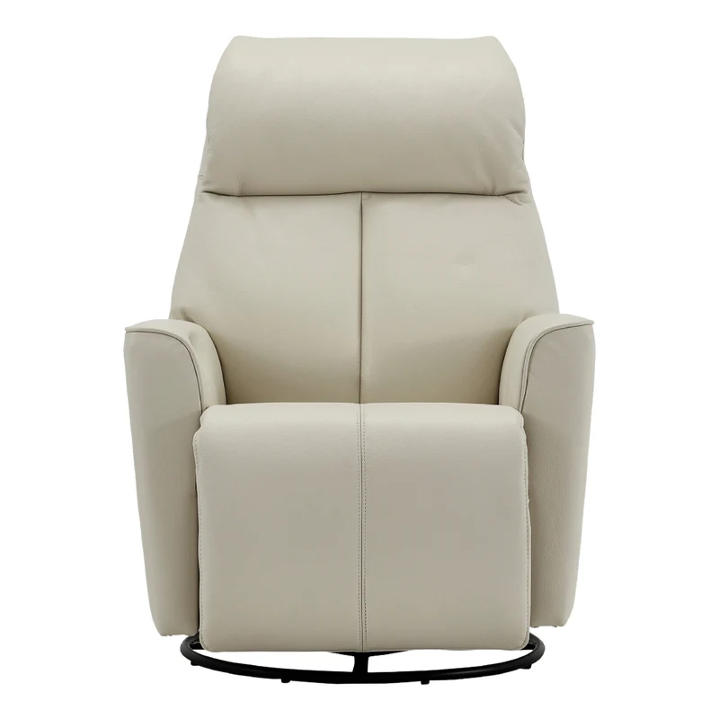 Fauteuil berçant, pivotant et inclinable motorisé en cuir - 2581
