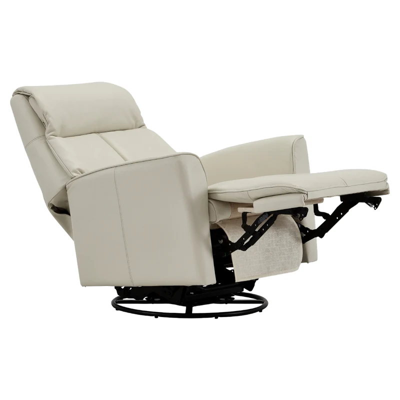 Fauteuil berçant, pivotant et inclinable motorisé en cuir - 2581
