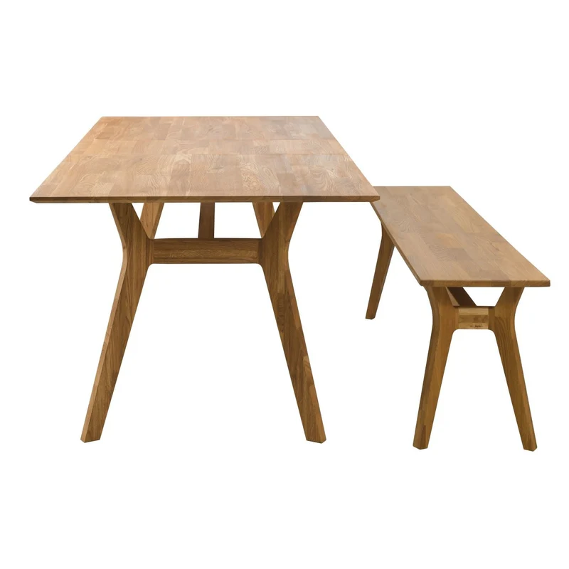 Banc en bois massif de chêne Harold – NordicStory
