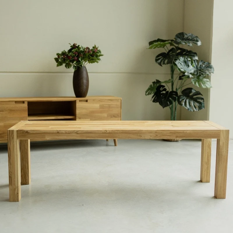 Banc rustique en bois massif de chêne Provence - NordicStory