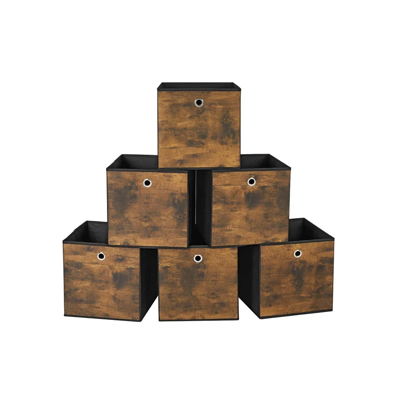 Caja Almacenaje con Asa Organizadora de Tela Oxford y Tela no Tejida Ajustable Plegable
