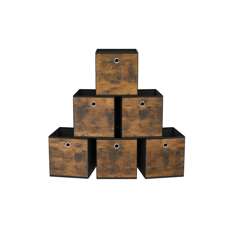 Caja Almacenaje con Asa Organizadora de Tela Oxford y Tela no Tejida Ajustable Plegable