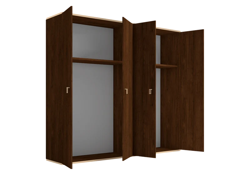 Chambre complète 160x200 noyer laqué – Eva