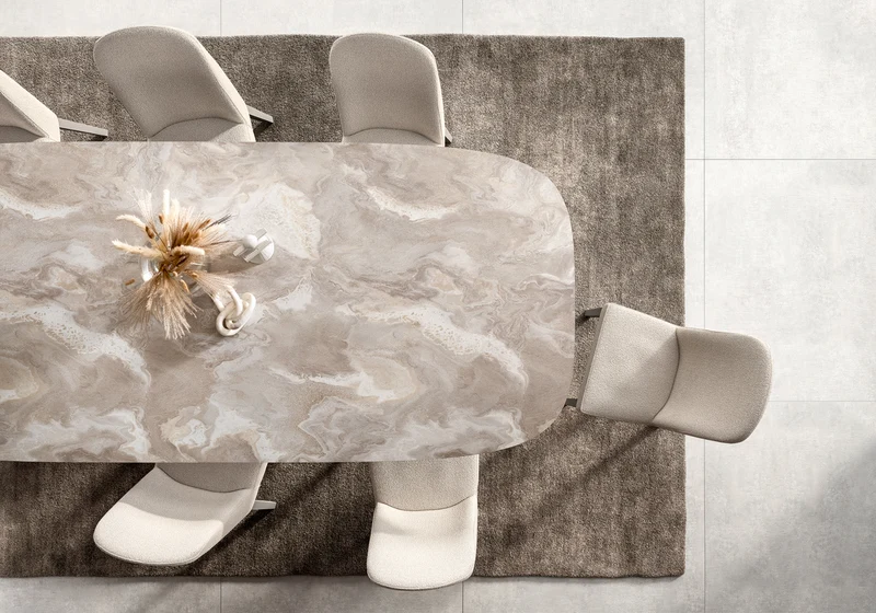Grande table a manger marbre design – Dune