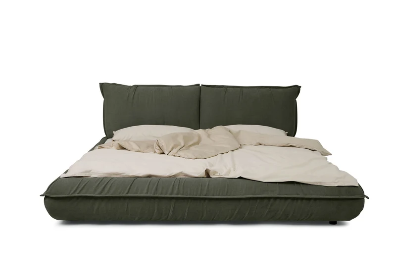Tom Tailor PILLOW Bett mit Einlegerahmen Chenillestoff