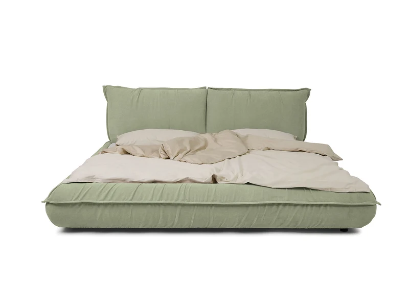 Tom Tailor PILLOW Bett mit Einlegerahmen Chenillestoff