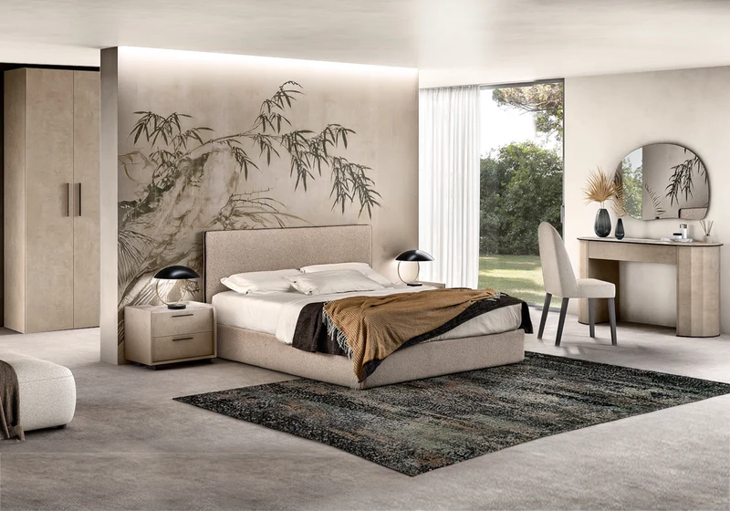 Armoire 3 portes design italien effet pierre - Dune