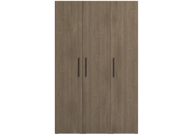 Dressing modulable 3 portes bois rainure - Hexagon