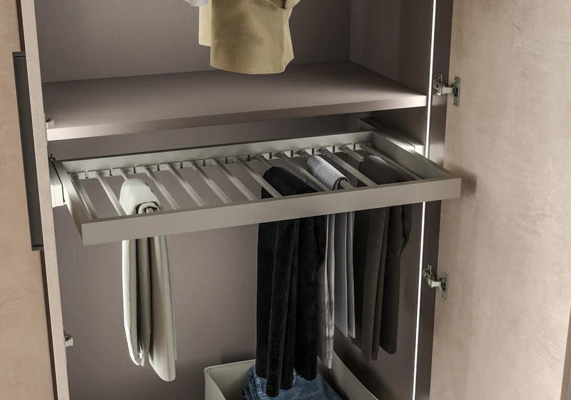 Armoire 3 portes design italien effet pierre - Dune