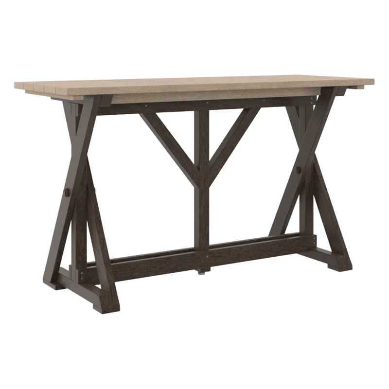 Table de bar extérieure en plastique recyclé - Harvest T204