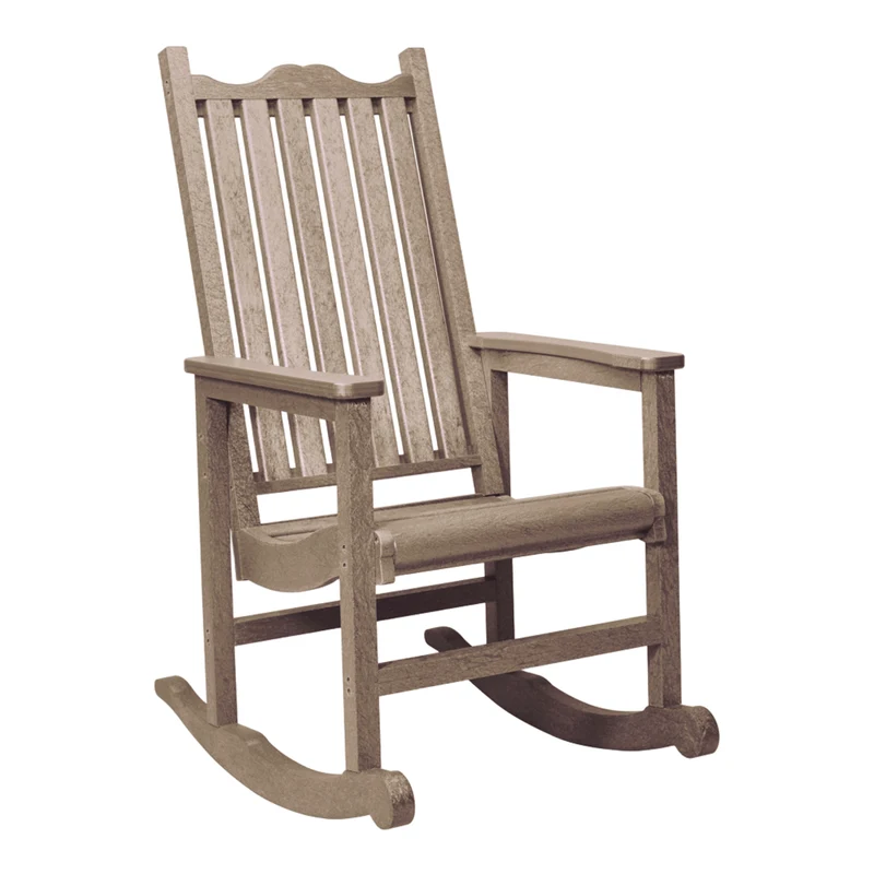 Chaise berçante extérieure en plastique recyclé - C05