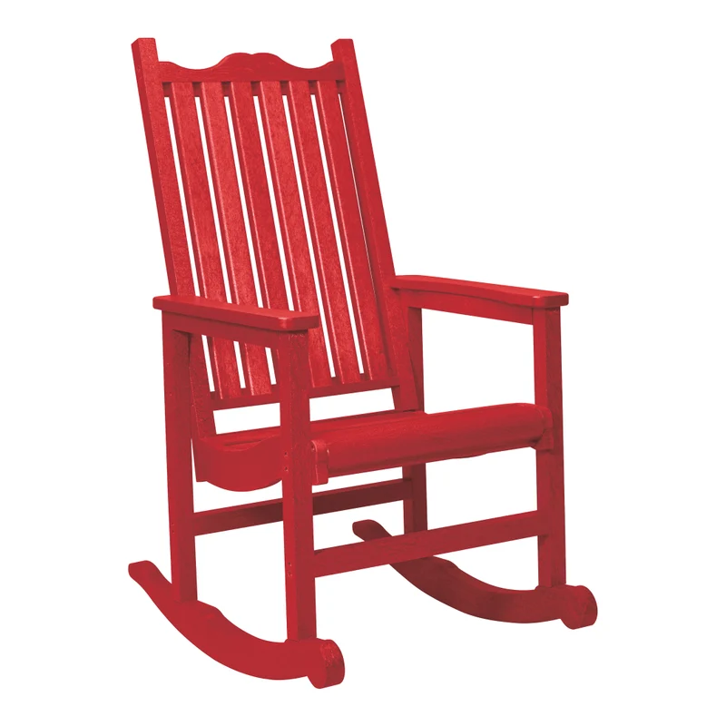 Chaise berçante extérieure en plastique recyclé - C05