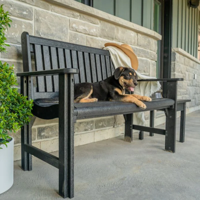 Banc de jardin en plastique recyclé - B01