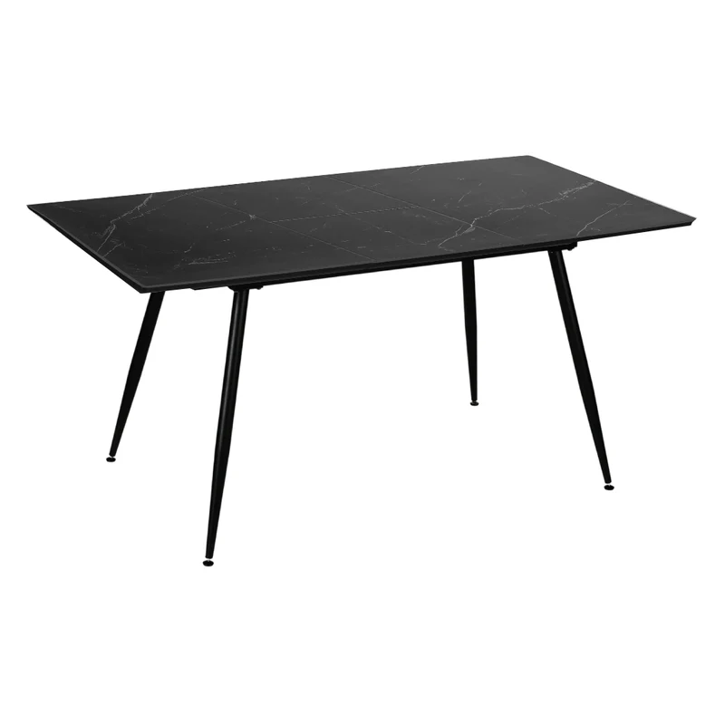 Table de salle à manger extensible en pierre frittée et métal - I 1132-1133