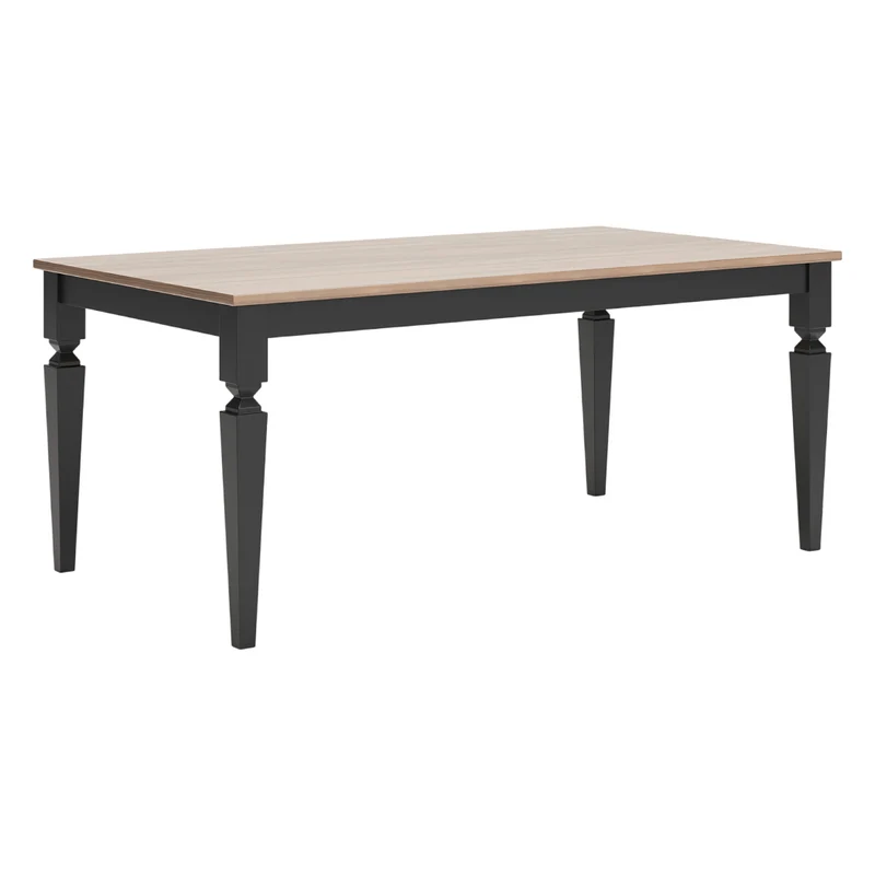 Table de salle à manger rectangulaire en bois bicolore - Brenkerton