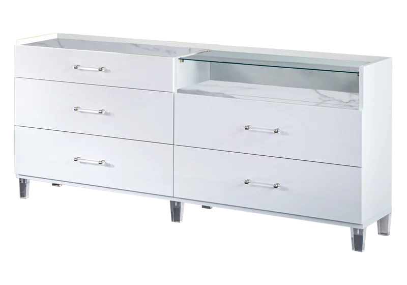 Chambre complète marbre blanc moderne – CRISTAL