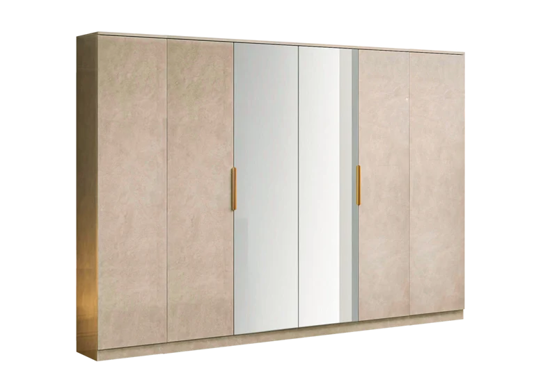 Chambre complète design marbre beige – LUNA