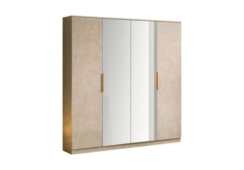 Chambre complète design marbre beige – LUNA