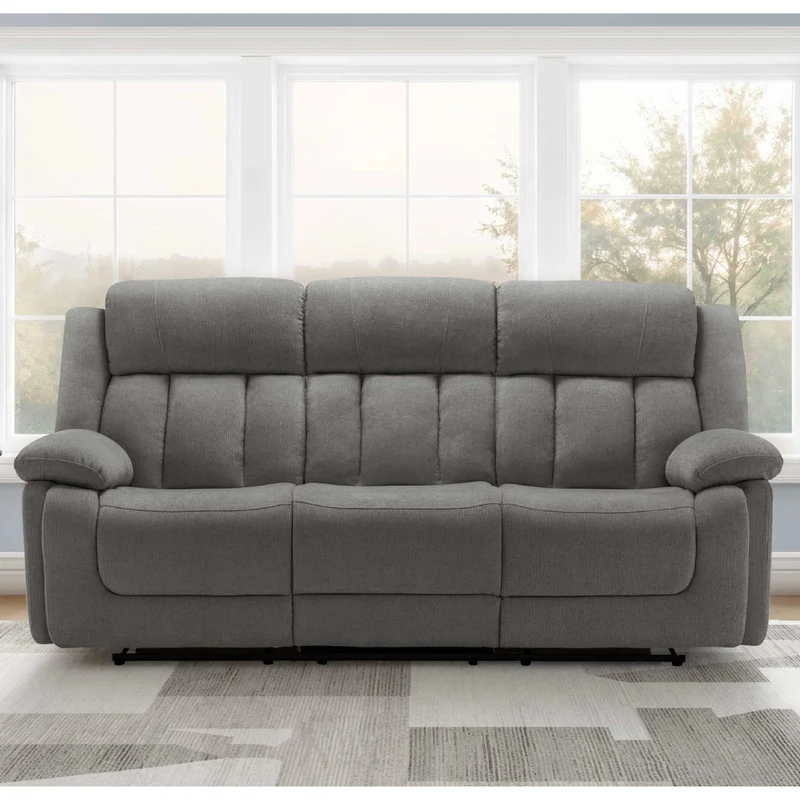 Sofa motorisé en tissu avec ports USB intégrés