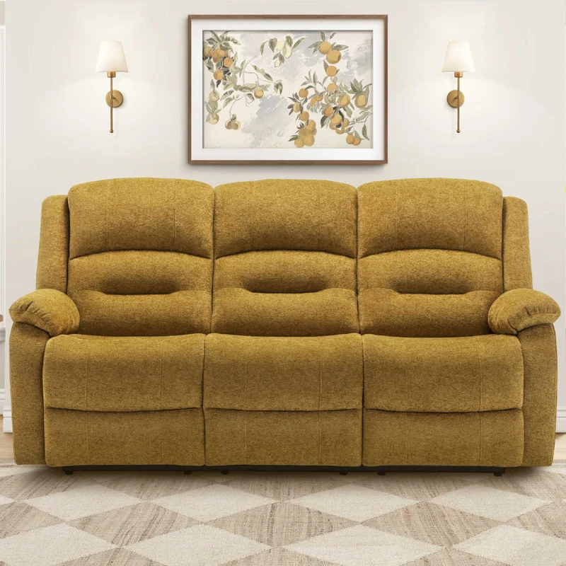 Sofa motorisé en tissu avec ports USB intégrés