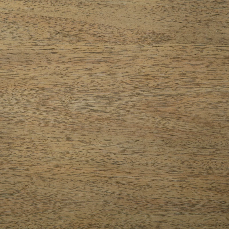 Table de bout en placage/MDF brun clair avec 2 tiroirs - Montia