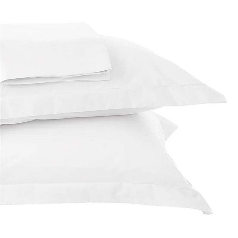 Ensemble de draps en coton satiné blanc Grand - Chantilly