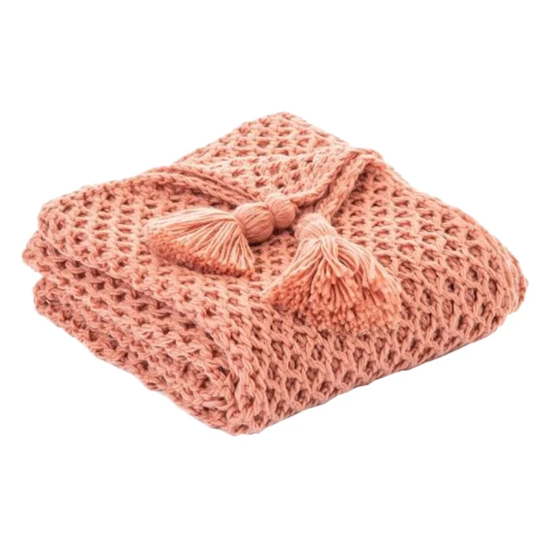 Jeté 50 x 60 po en tricot acrylique - Shiva