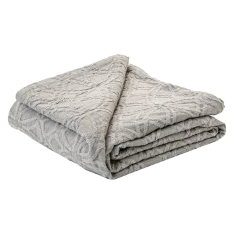 Couverture en coton gris Grand - Römer