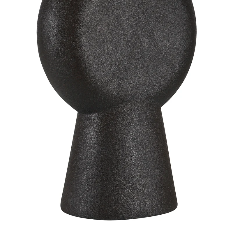 Lampe de table en résine fini pierre noire 30 po - Fierra