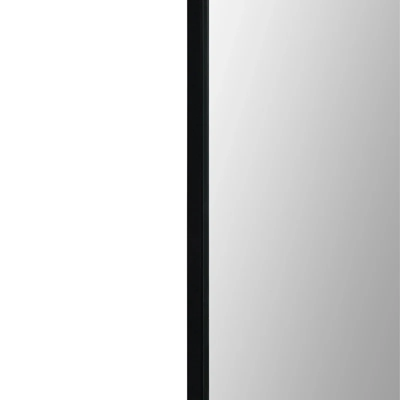 Miroir avec un cadre en fer noir 24 x 36 po - Reynolds